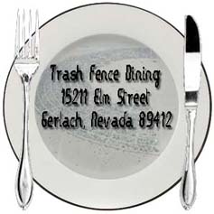 Trash Fence Dining - April Fool's 2008